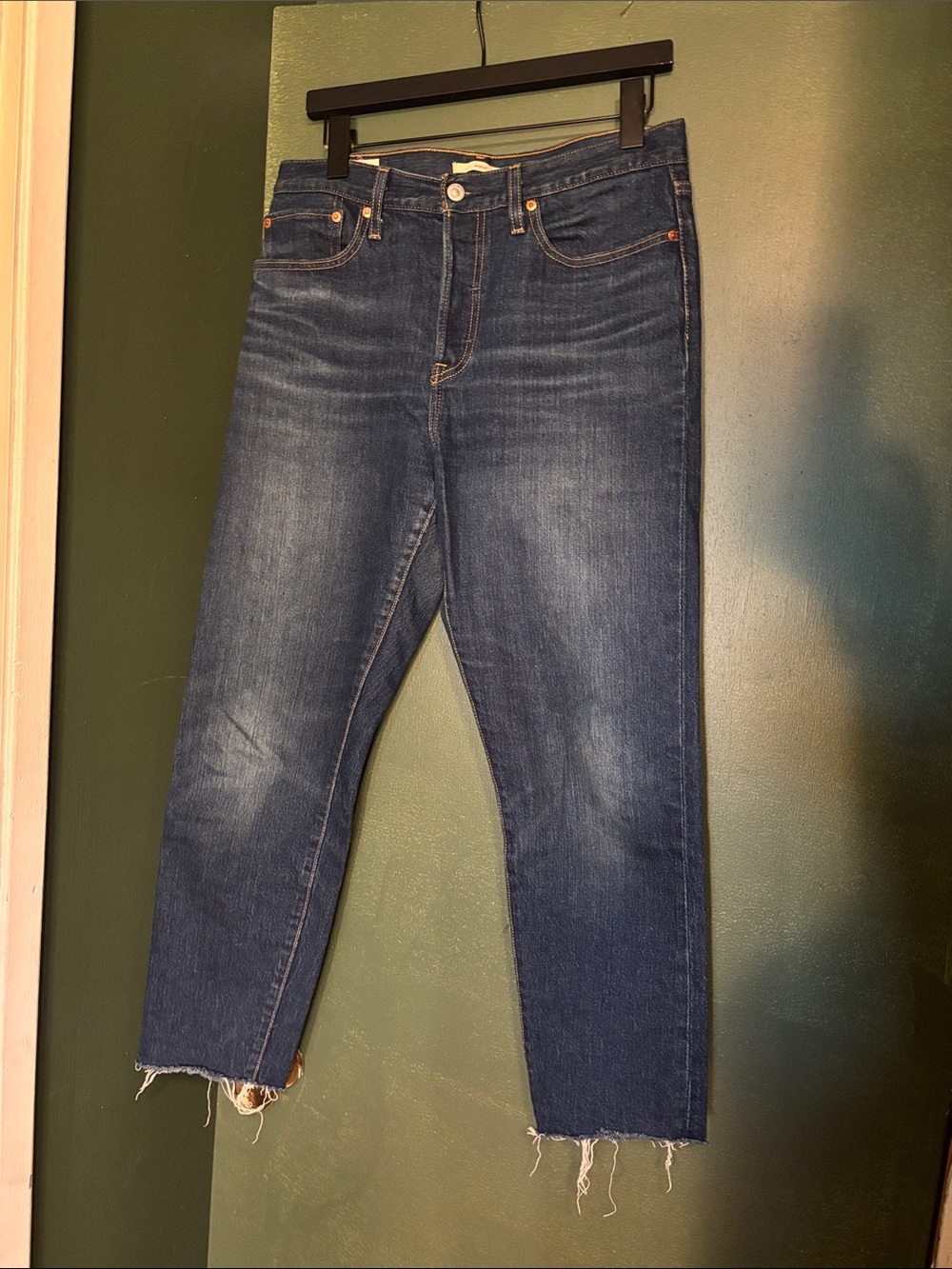Levi's wedgie high rise button fly jeans